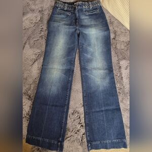 Yves Saint Laurent Rive Gauche YSL F38 Wide Leg with braided waistband  (US 6)